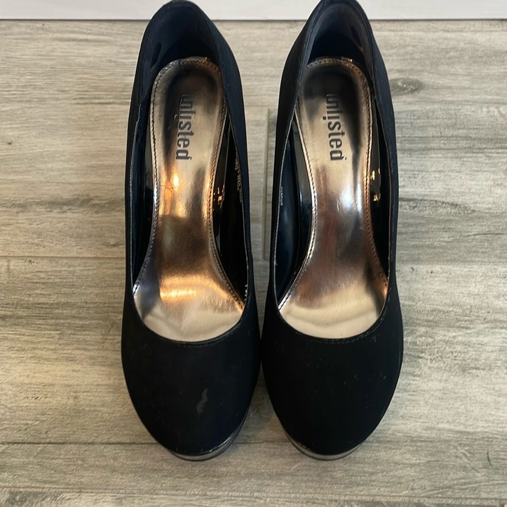 Unlisted suede heels
